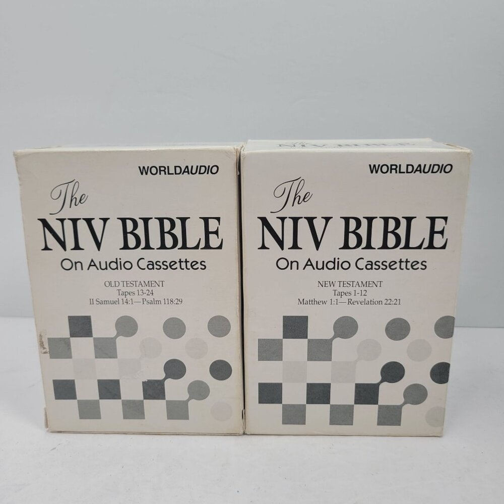 NIV Bible Audio Cassettes Complete Old & New Testament Set World Audio